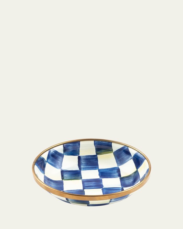 Royal Check Enamel Dipping Bowl